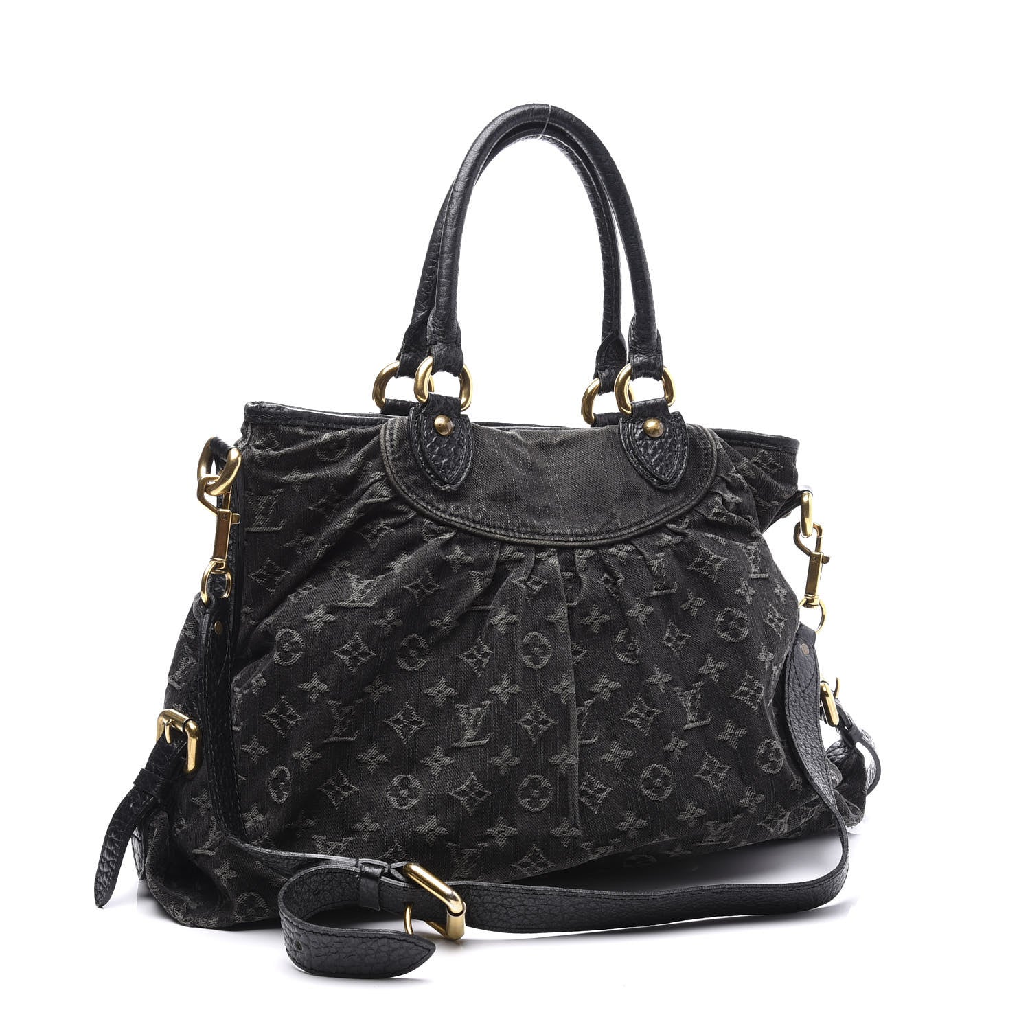 Louis Vuitton Denim Neo Cabby GM Black 2 of 14