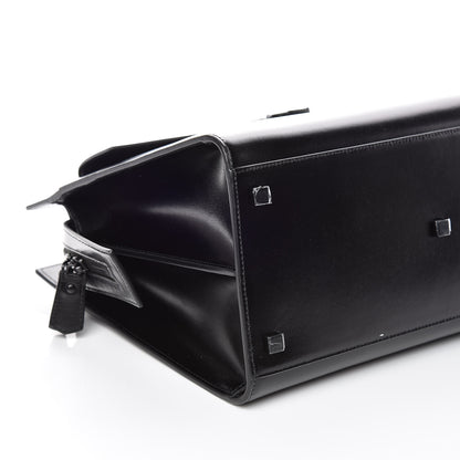 Saint Laurent Shiny Calfskin Medium Uptown Tote Black 5 of 10