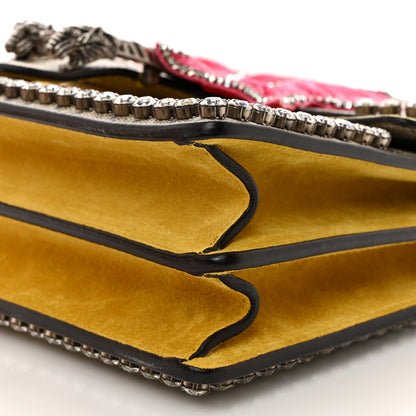 Gucci GG Supreme Monogram Crystal Bow Embroidered Medium Dionysus Shoulder Bag Yellow 10 of 10