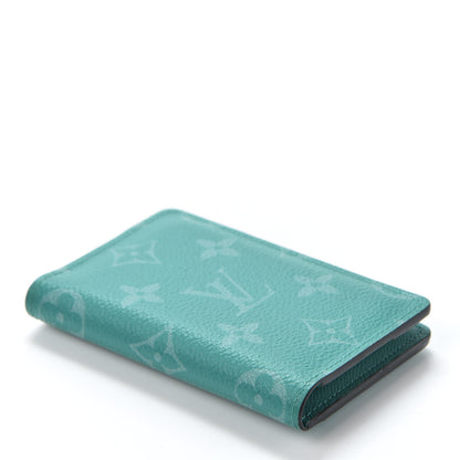 Louis Vuitton Monogram Taiga Pocket Organizer Vert 3 of 9