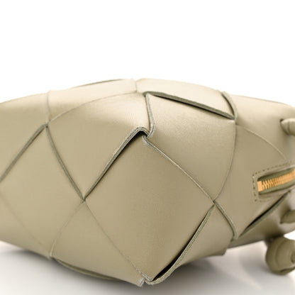 Bottega Veneta Lambskin Maxi Intrecciato Mini Cassette Camera Bag Travertine 9 of 9