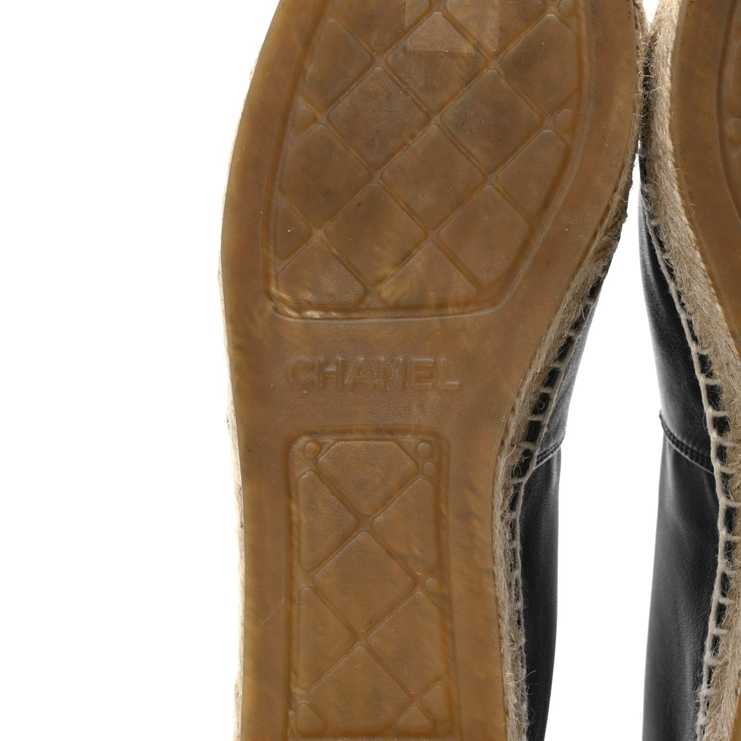 Lambskin CC Espadrilles 38 Black