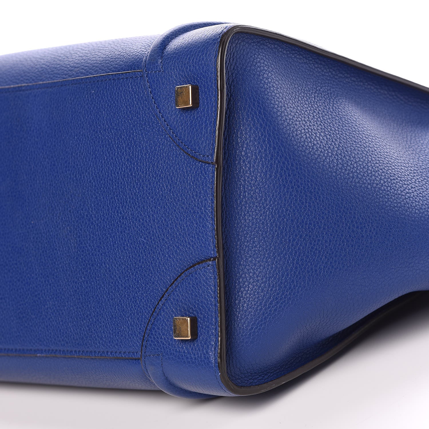 Celine Drummed Calfskin Mini Luggage Indigo 6 of 12