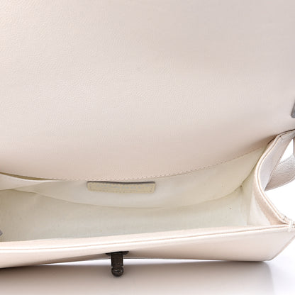 Chanel Caviar Quilted Medium Boy Flap Ivory 4 of 11