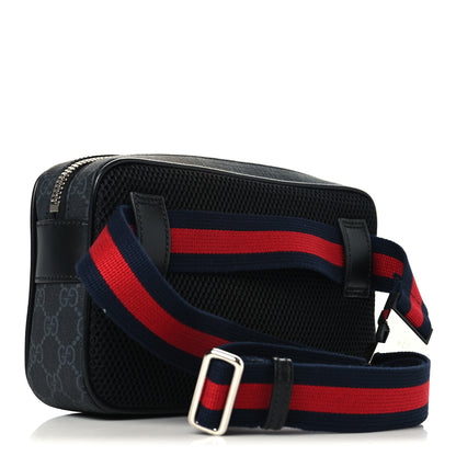 Gucci Soft GG Supreme Monogram Web Belt Bag Black Grey 3 of 10