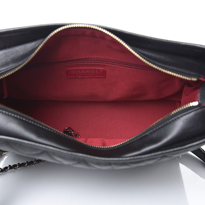 Chanel Aged Calfskin Quilted Medium Gabrielle Hobo Black 5 of 8