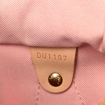 Louis Vuitton Damier Azur Tahitienne Speedy Bandouliere 30 Rose Ballerine 6 of 13