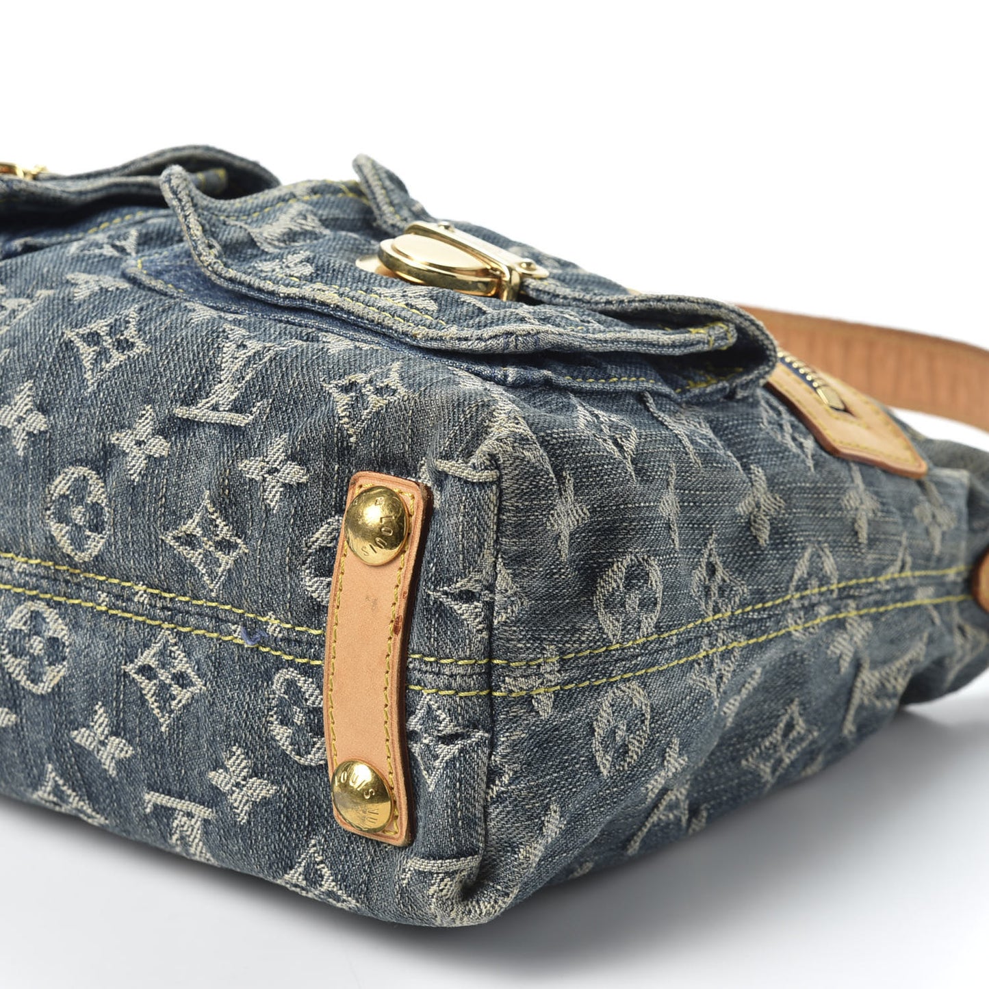 Monogram Denim Baggy PM Blue