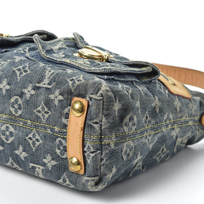 Louis Vuitton Monogram Denim Baggy PM Blue 6 of 8