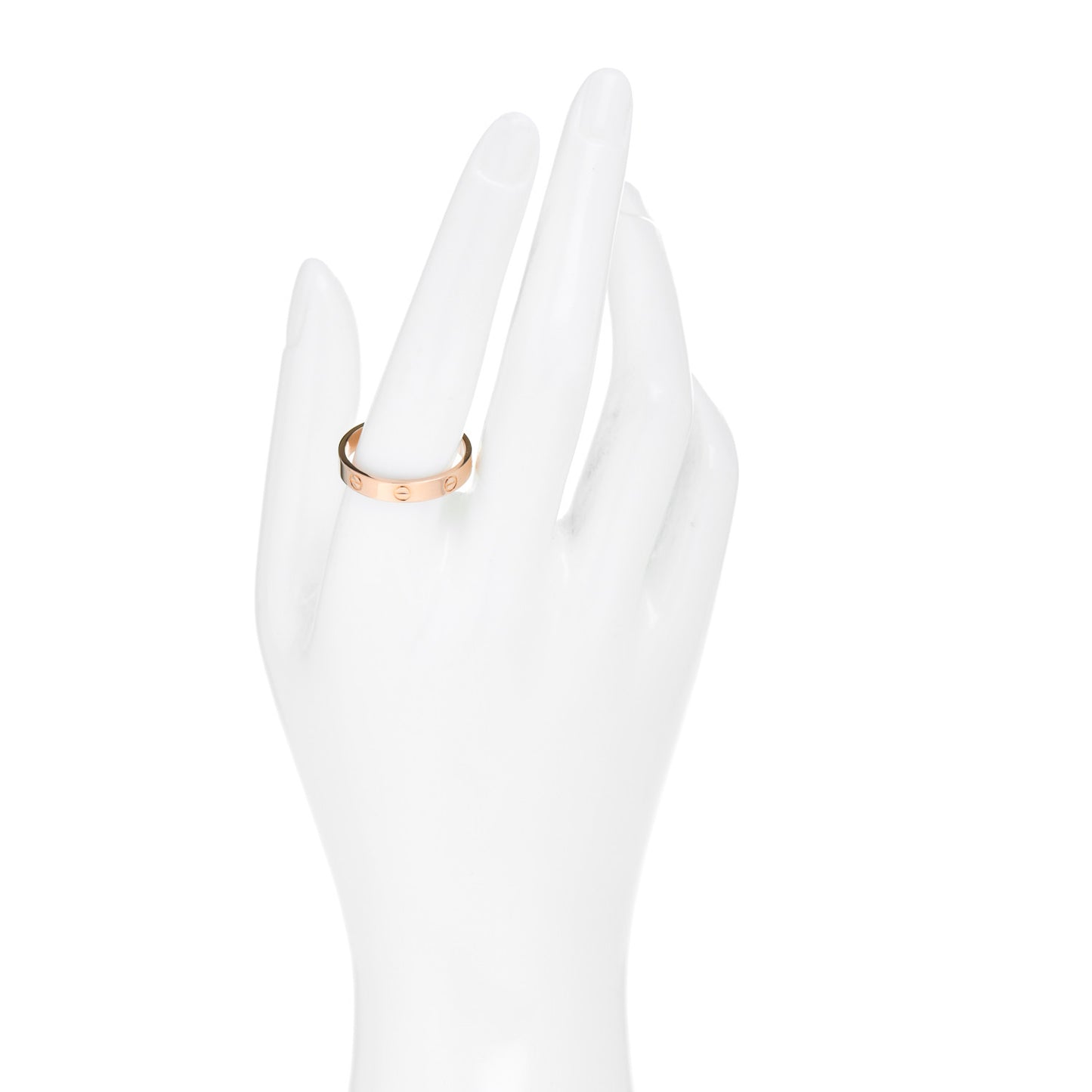 18K Pink Gold 3.5mm LOVE Wedding Band Ring 62 10