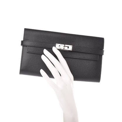 Hermes Epsom Kelly Longue Wallet Black 2 of 8