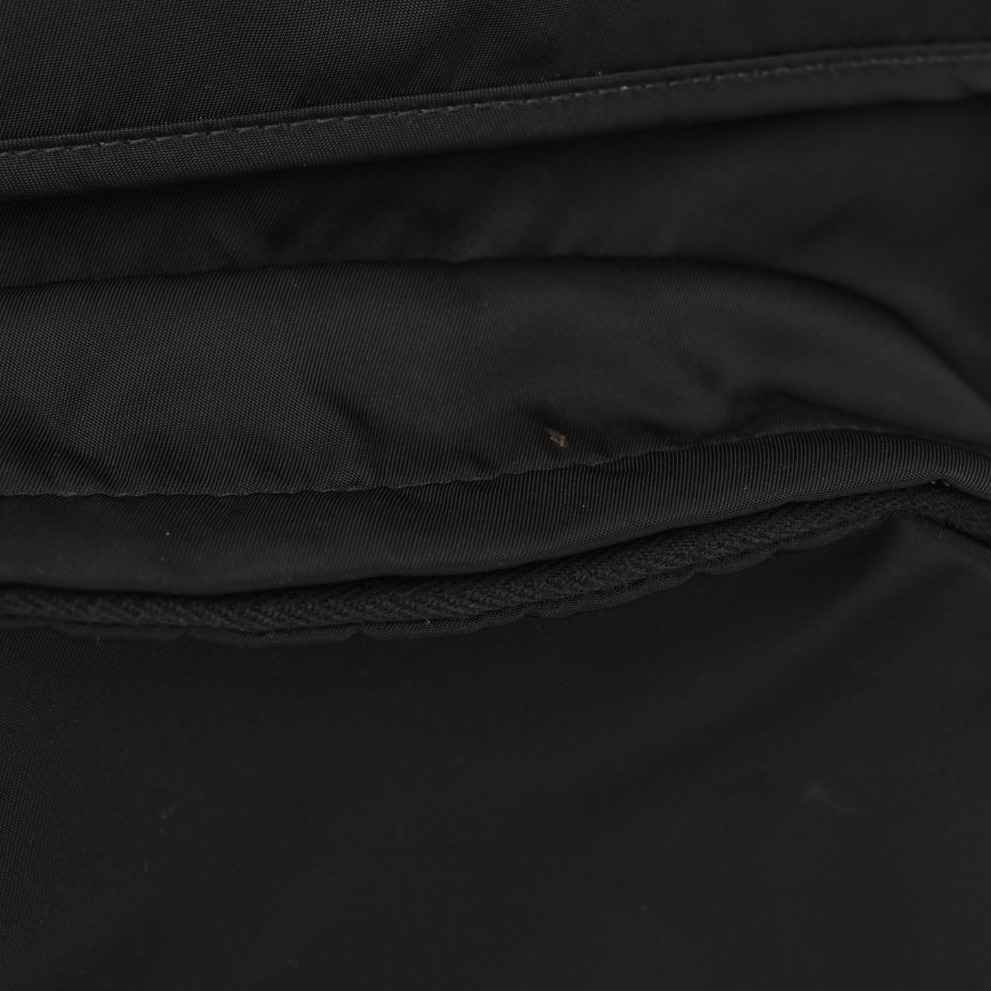 Re-Nylon Saffiano Logo Double Buckle Backpack Black