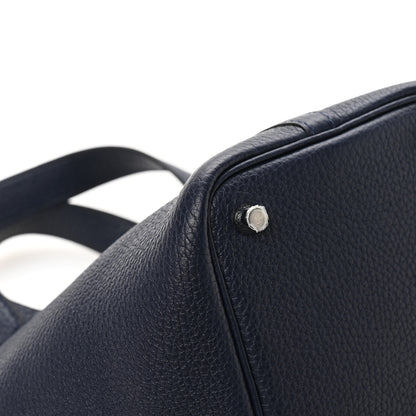 Hermes Taurillon Clemence Picotin Lock 18 PM Bleu Nuit 11 of 13