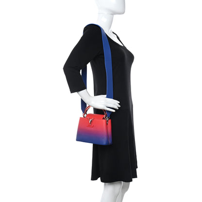 Louis Vuitton Taurillon Ombre Mini Capucines Blue 2 of 8