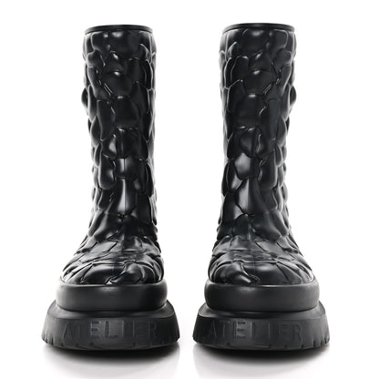 Valentino Garavani Rubber Atelier 03 Rose Edition 30/50mm Short Rainboots 37 Black 2 of 10