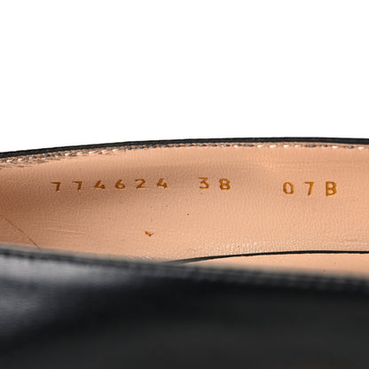 Gucci Malaga Kid Horsebit 75mm Pumps 38 Black 7 of 10
