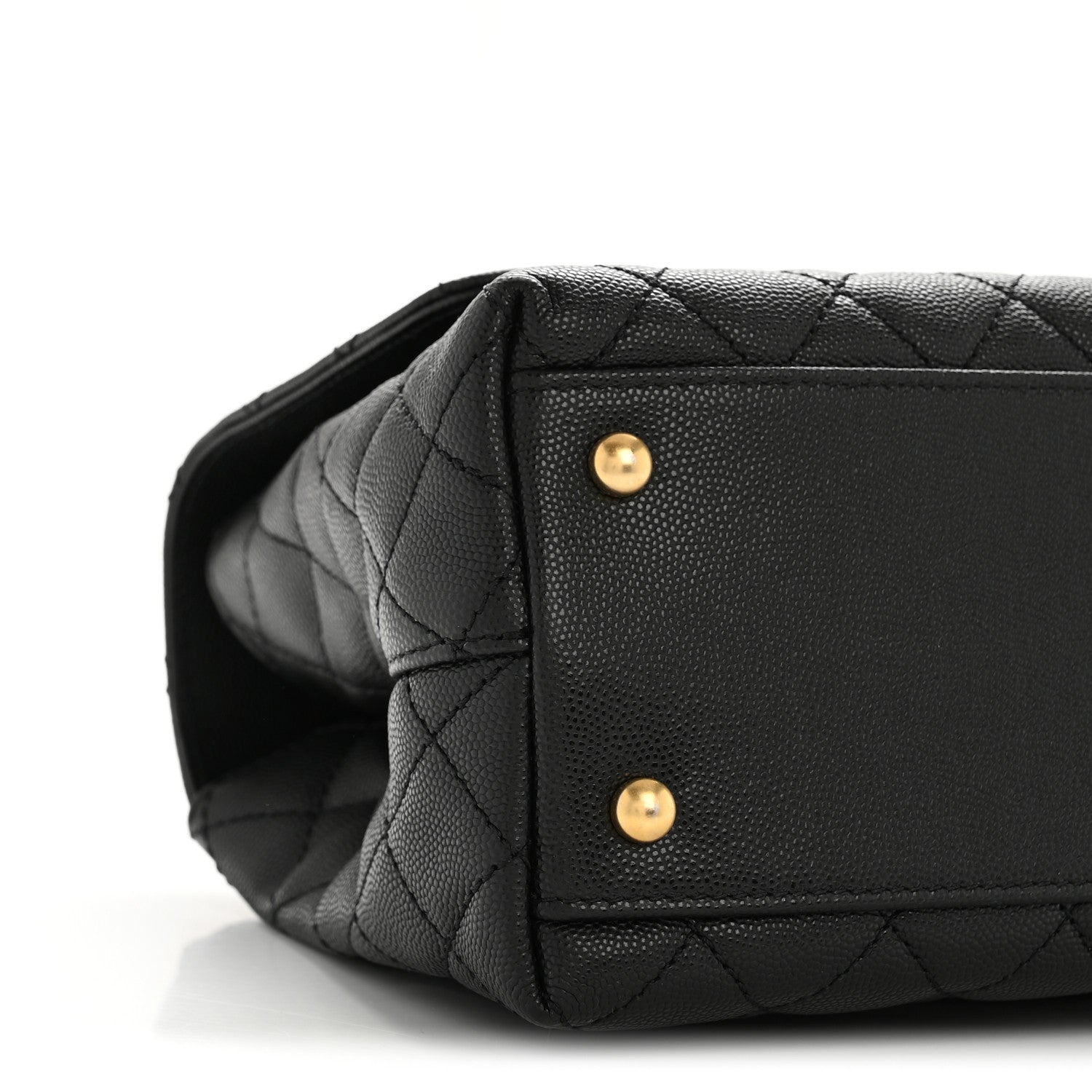 Chanel Caviar Quilted Small Coco Chain Handle Flap Black 9 of 13