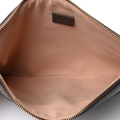 Gucci GG Supreme Monogram Large Ophidia Pouch Clutch Brown 4 of 4