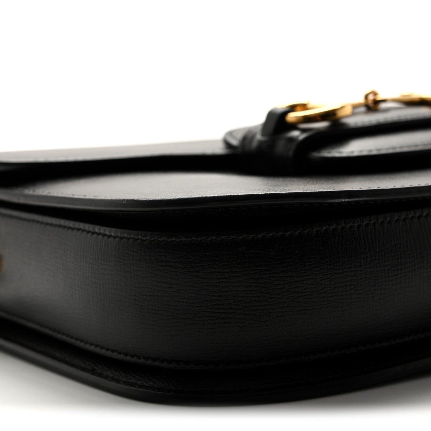 Gucci Azalea Calfskin Horsebit 1955 Shoulder Bag Black 8 of 10