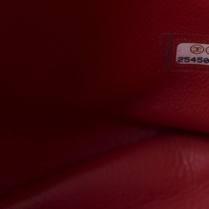 Chanel Caviar Quilted Filigree Backpack Red 8 of 9