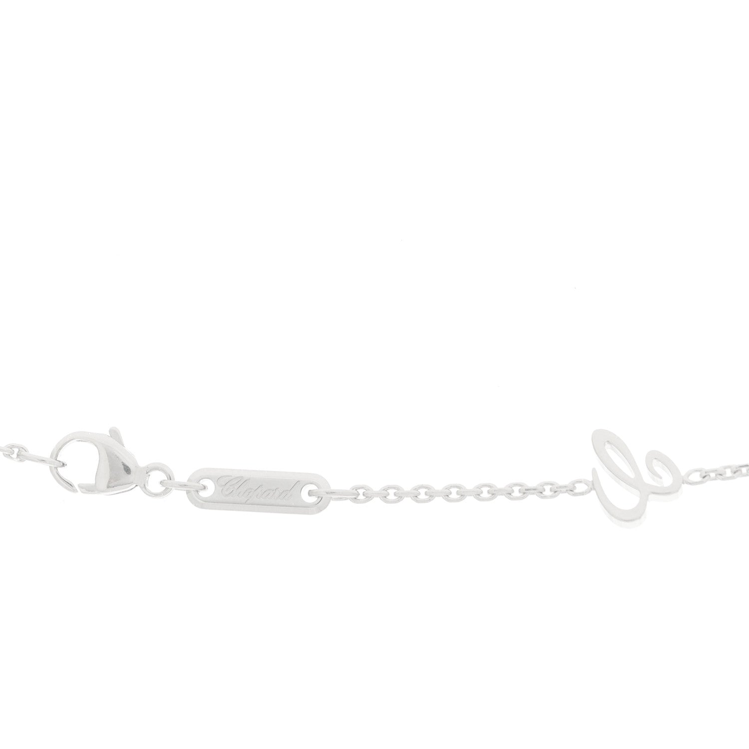 Chopard 18K White Gold Diamond Ice Cube Pendant Necklace 4 of 6