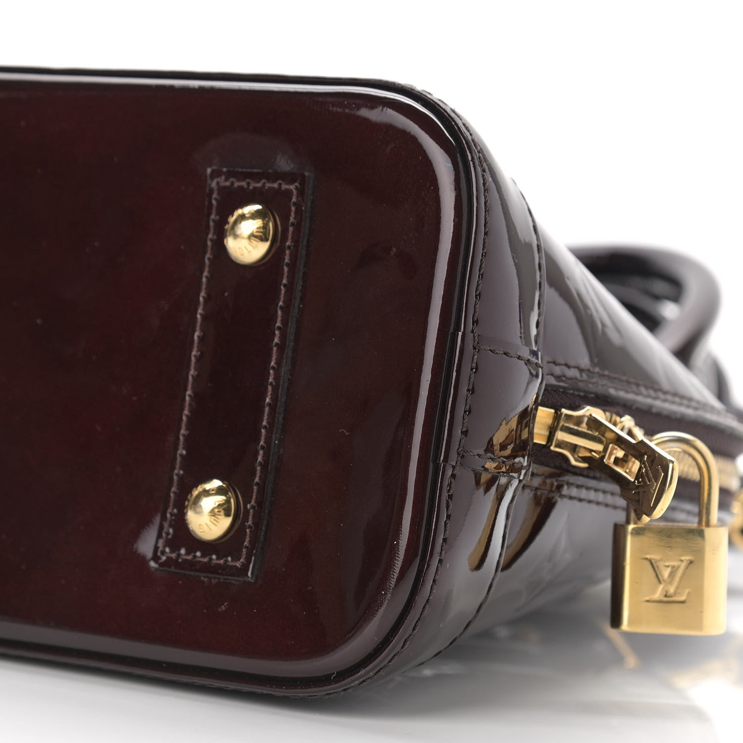 Louis Vuitton Vernis Alma BB Amarante 9 of 10
