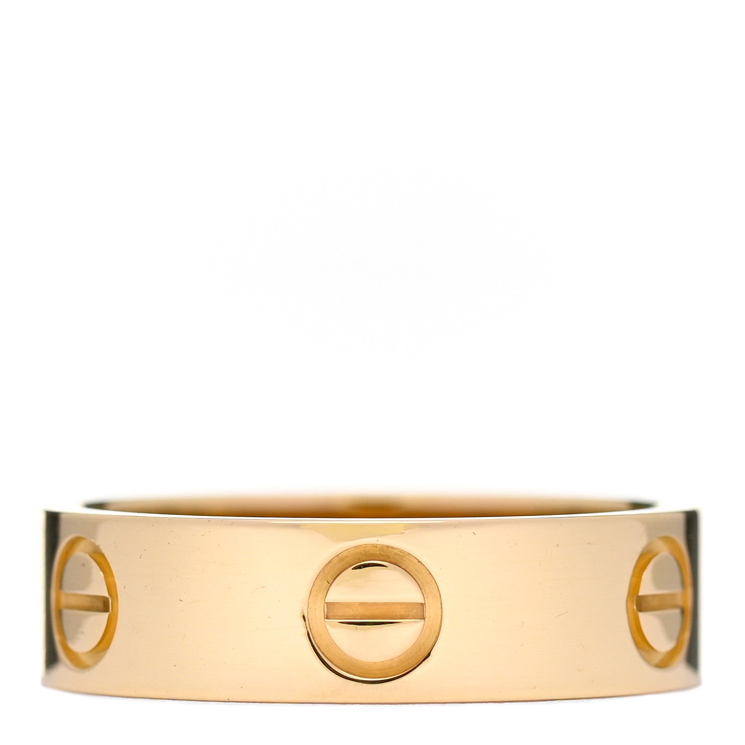 Cartier 18K Yellow Gold 5.5mm LOVE Ring 55 7.25 1 of 5