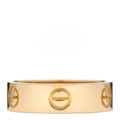 Cartier 18K Yellow Gold 5.5mm LOVE Ring 55 7.25 1 of 5