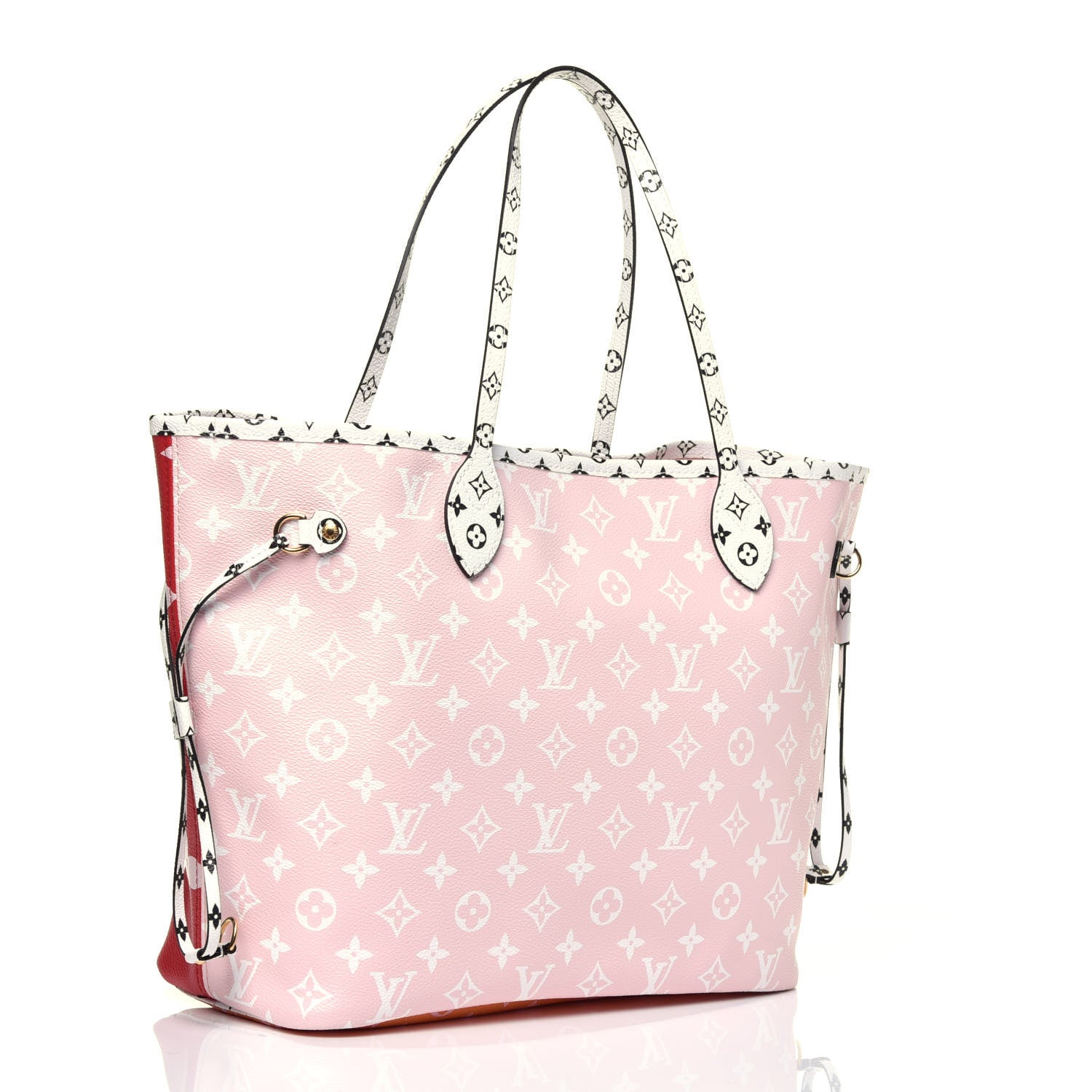 Louis Vuitton Monogram Giant Neverfull MM Rouge 3 of 9