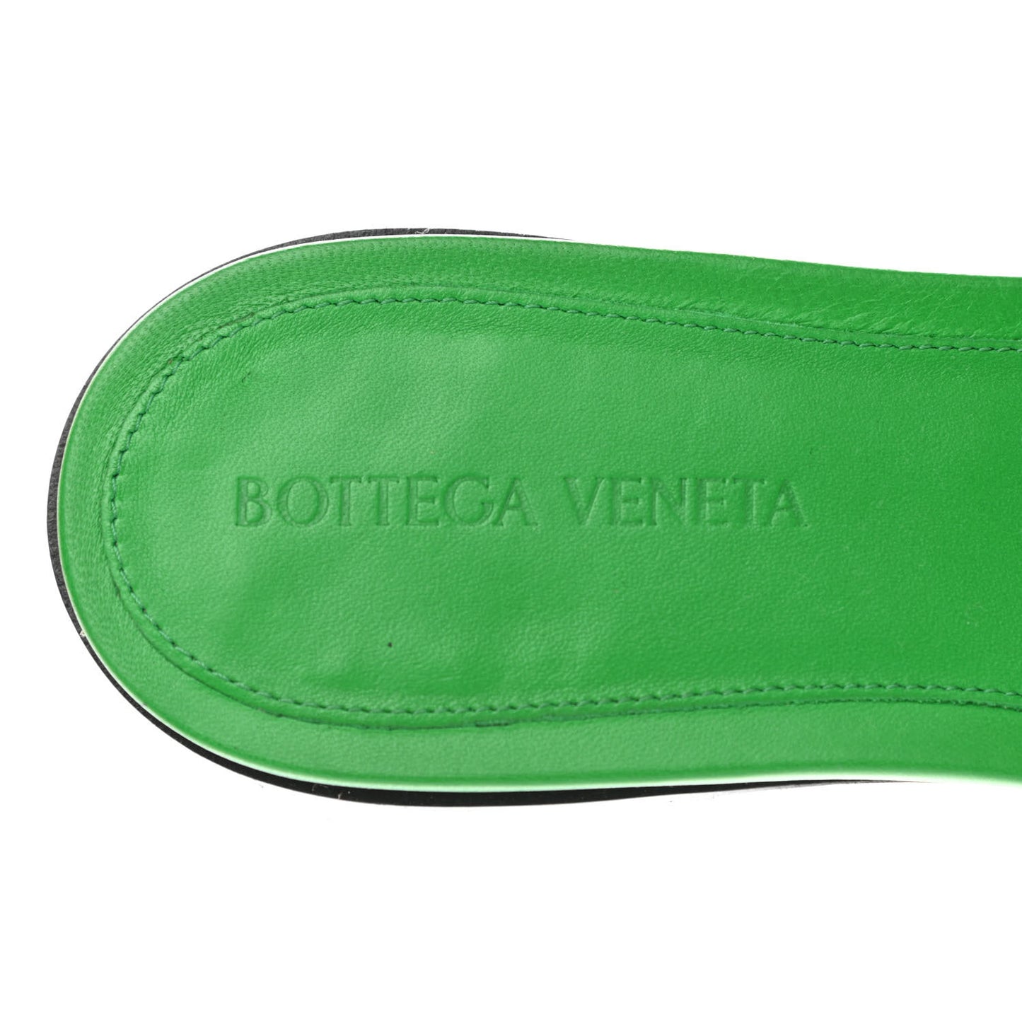 Nappa Matelasse Padded Flat Sandals 38.5 Parakeet