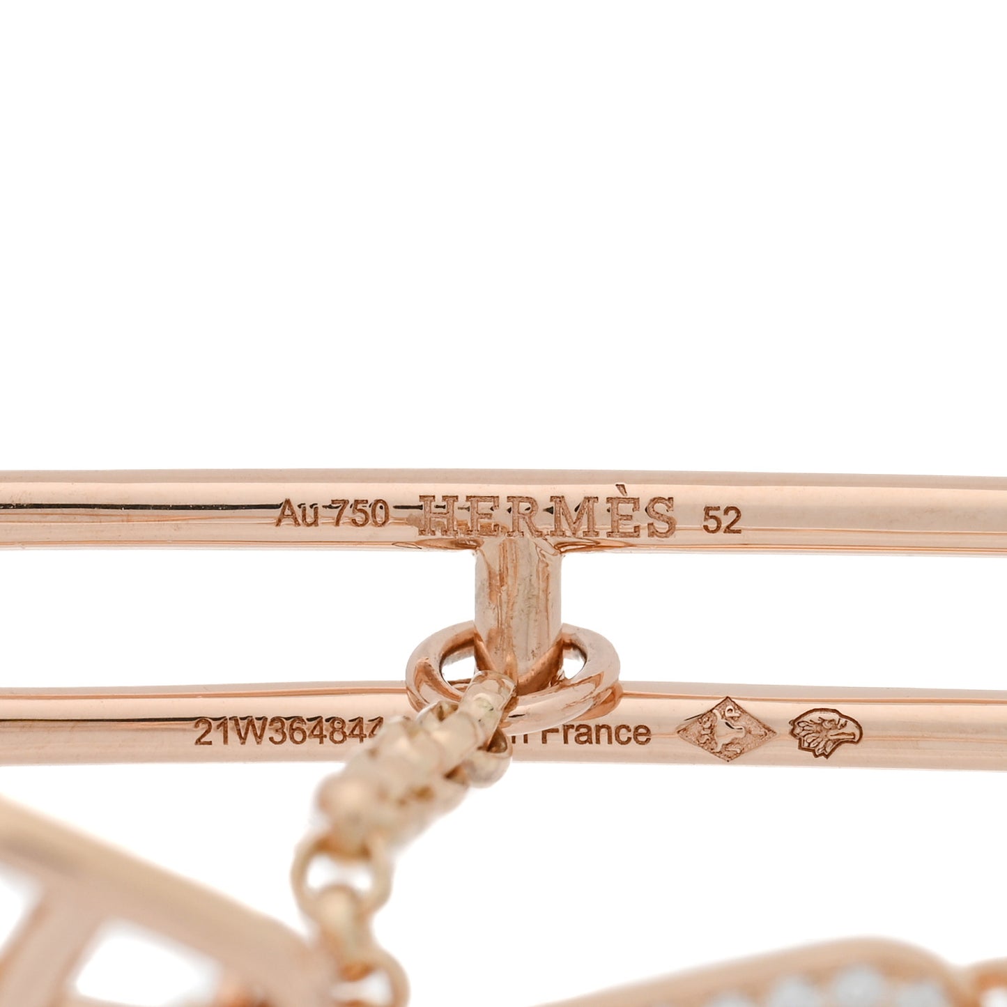 18K Rose Gold Diamond Mix and H Cocktail Ring 52 6
