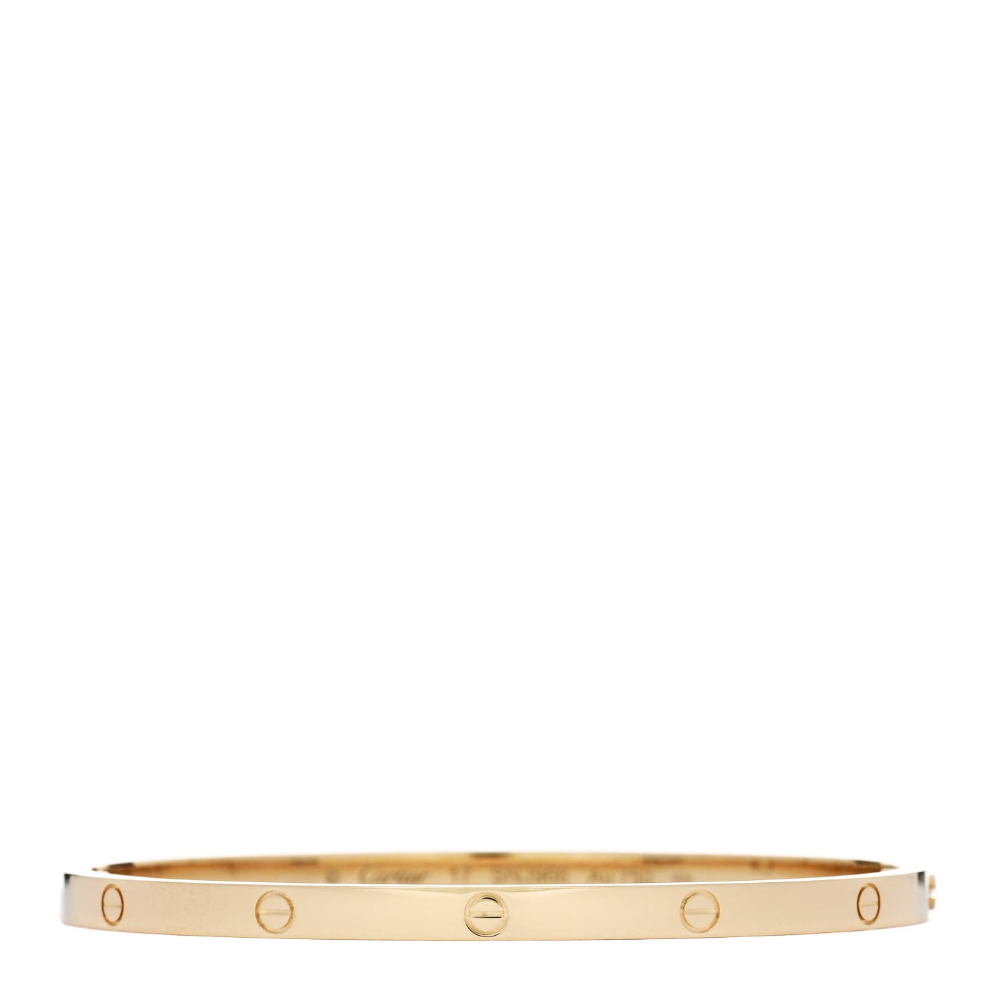 18K Yellow Gold Small LOVE Bracelet 17