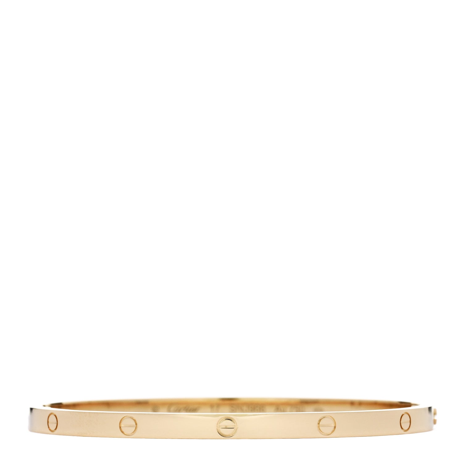 Cartier 18K Yellow Gold Small LOVE Bracelet 17 1 of 8