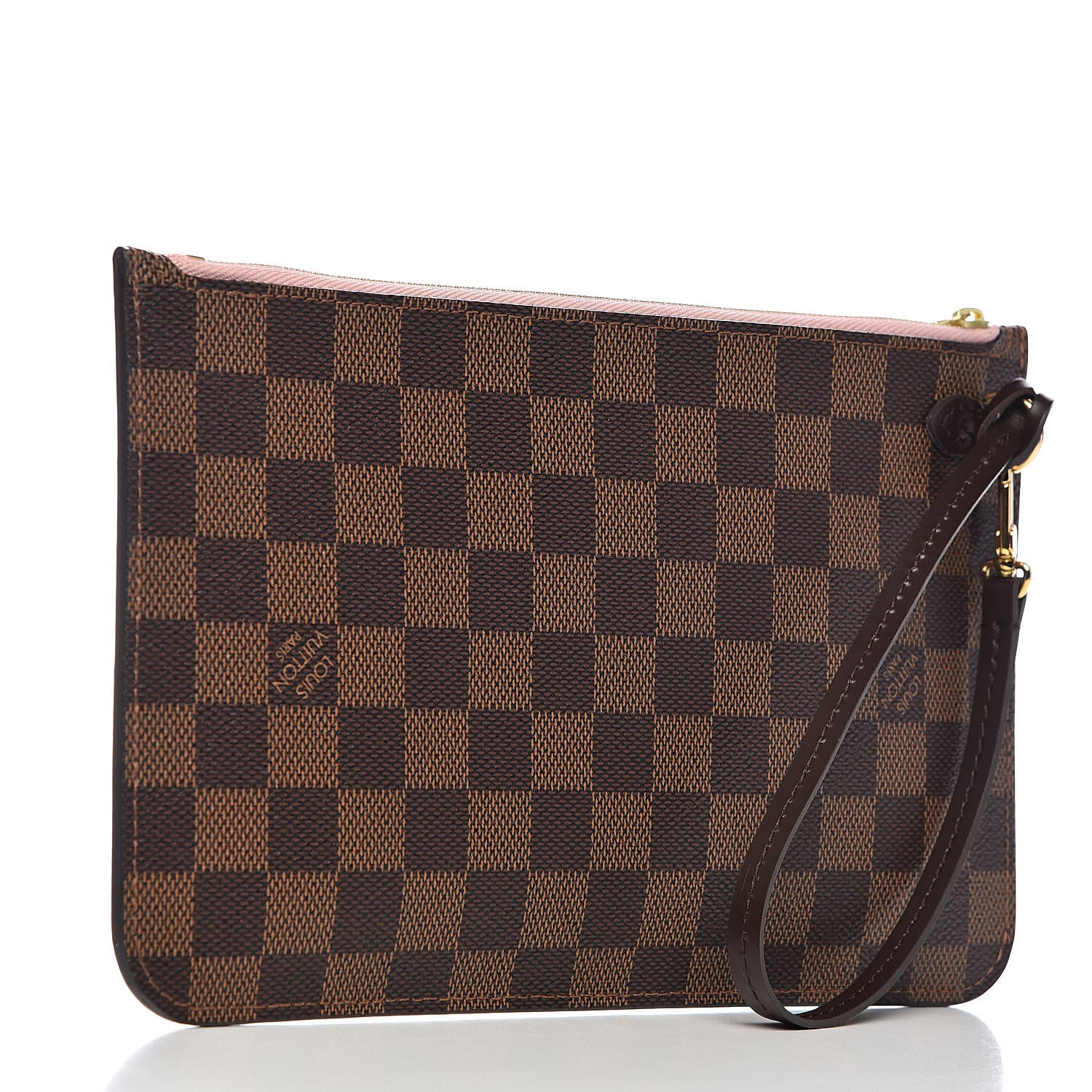 Louis Vuitton Damier Ebene Neverfull MM GM Pochette Rose Ballerine 3 of 8