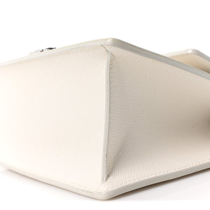 Christian Dior Grained Calfskin 30 Montaigne Chain Flap Bag White 9 of 9