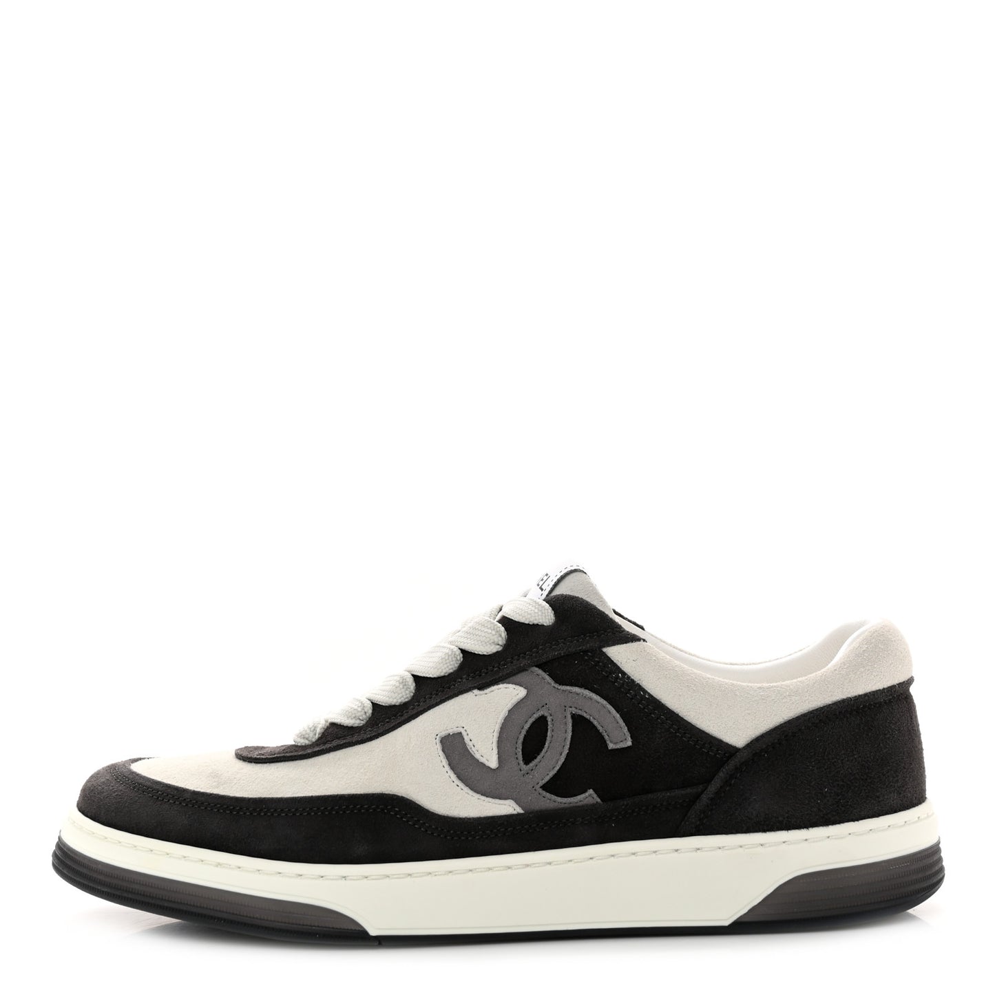 Suede Kidskin Womens CC Sneakers 40 Black White