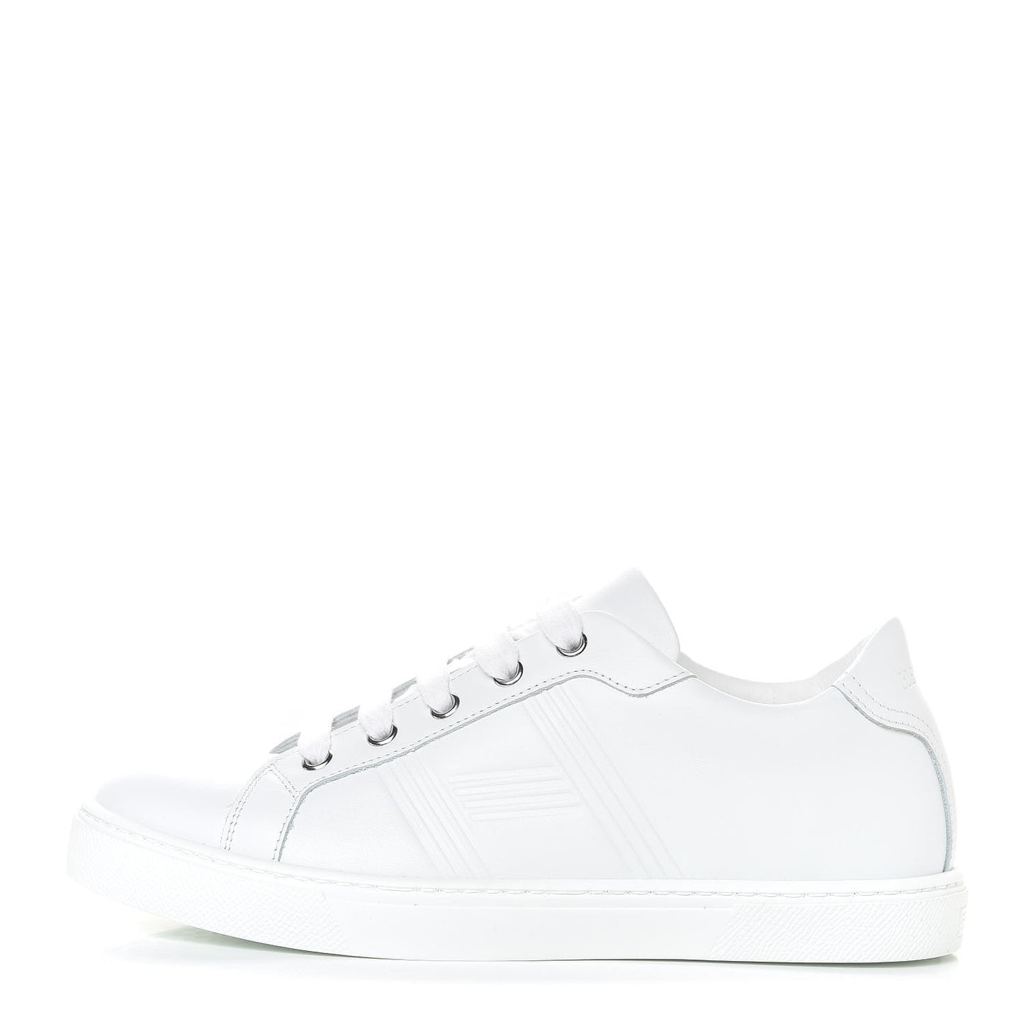 Calfskin Womens Avantage Sneakers 37 White