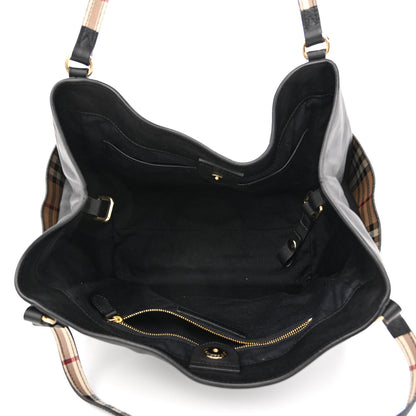 Burberry Calfskin Small Canterbury Tote Black 5 of 10
