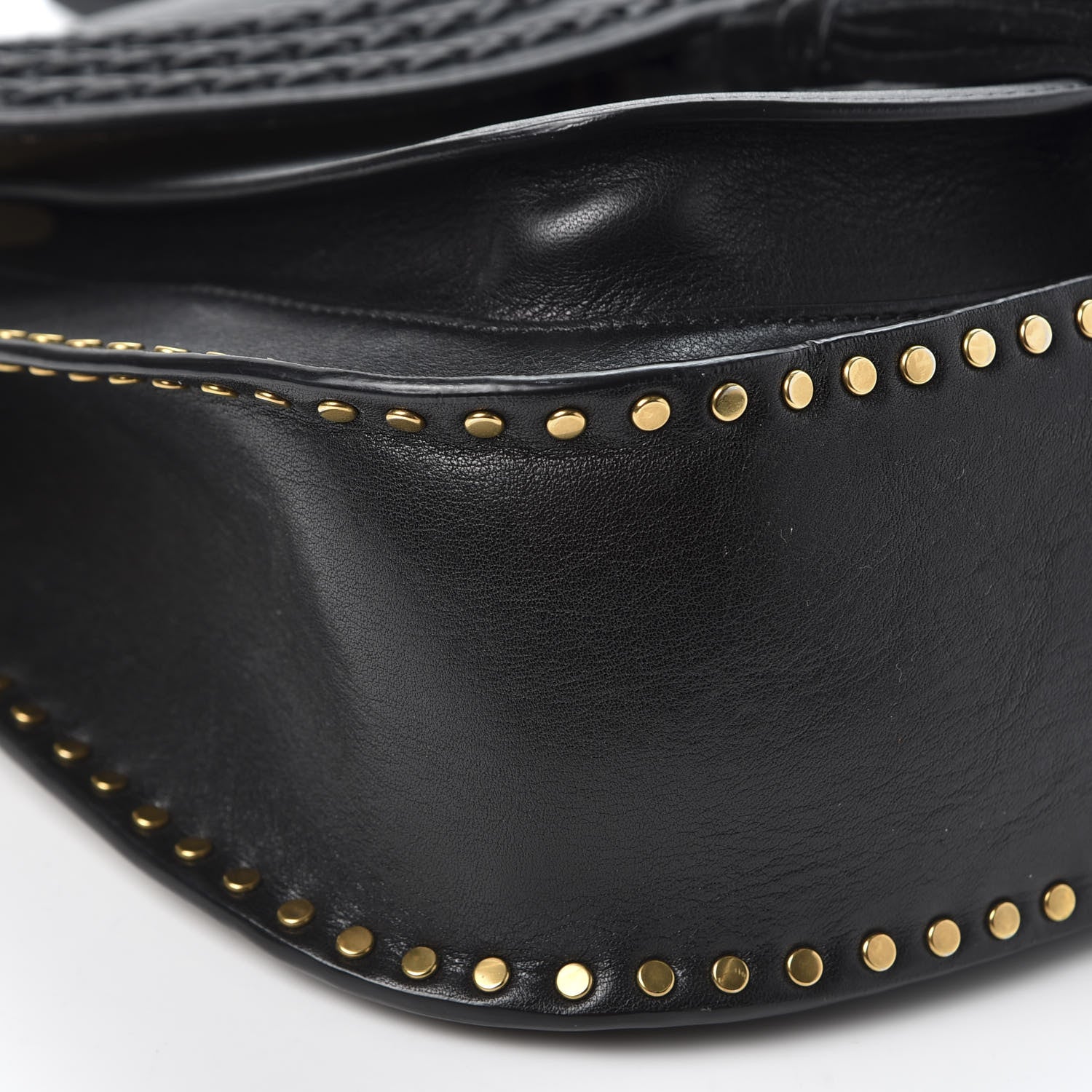 Chloe Calfskin Braided Medium Hudson Shoulder Bag Black 5 of 11