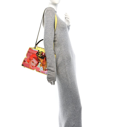 Louis Vuitton Taurillon Embroidered Tenderness Capucines MM Yellow Multicolor 2 of 9