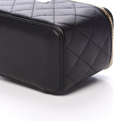Chanel Caviar Quilted Small Vanity Case With Chain Black 9 of 10