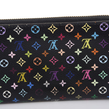 Louis Vuitton Monogram Multicolor Zippy Wallet Black 8 of 10