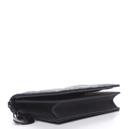 Christian Dior Ultra Matte Calfskin Small Lady Dior Flap Card Holder Black 4 of 7