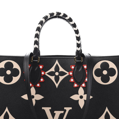 Louis Vuitton Empreinte Monogram Giant Crafty Onthego GM Black Creme 11 of 11