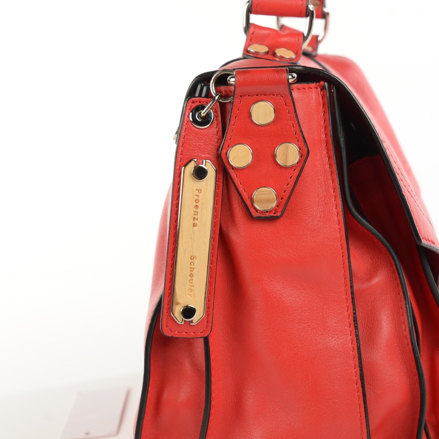 Calfskin Medium Double Sided PS1 Satchel Poppy Chianti