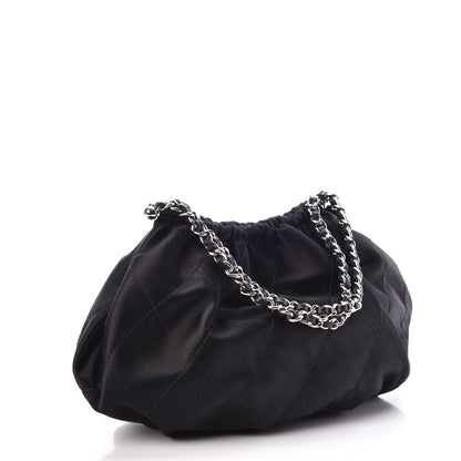 Chanel Satin Frame Top CC Small Evening Bag Black 3 of 7