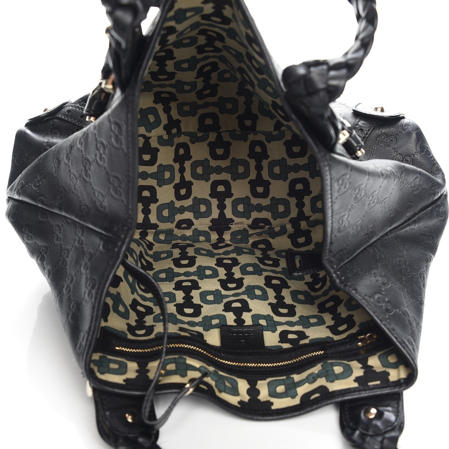 Gucci Guccissima Small Pelham Shoulder Bag Black 5 of 7