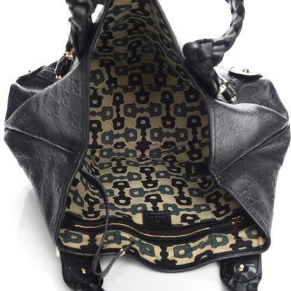 Gucci Guccissima Small Pelham Shoulder Bag Black 5 of 7