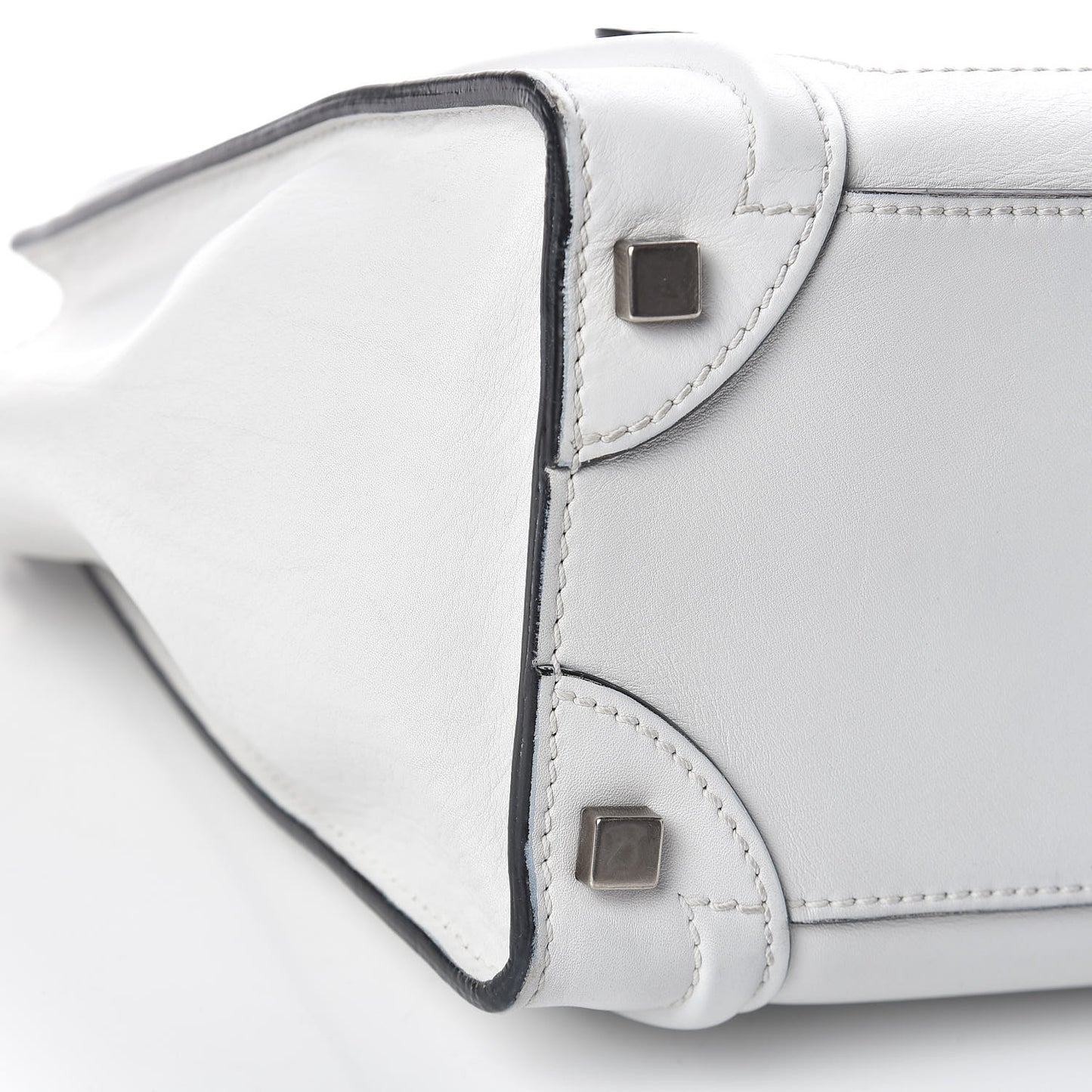 Calfskin Micro Luggage White