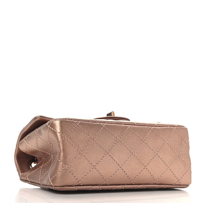 Chanel Metallic Grained Calfskin Quilted 2.55 Reissue Mini Flap Copper Pink 4 of 10